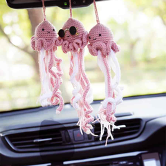 Octopus Crochet Car Hanging With Refreshing Fragrance