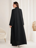 Premium Open Abaya | Soft Fabric, Side Pockets, Long Sleeve Modest Dress