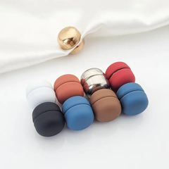 2Pcs/Set Silk Scarf Strong Magnet Fixed Buckle Fashion Clothing Accessories Muslim Ladies Gift