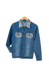 Premium handmade beadwork Jeans Jacket