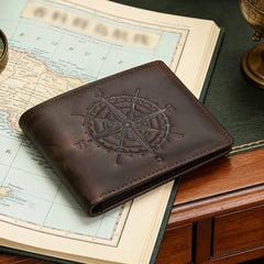 Custom Photo Engraved Leather Wallet - Personalized Gift