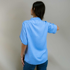 premium soft fabric polka dots bottom down casual wear