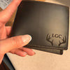 Custom Photo Engraved Leather Wallet - Personalized Gift