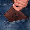 Custom Photo Engraved Leather Wallet - Personalized Gift