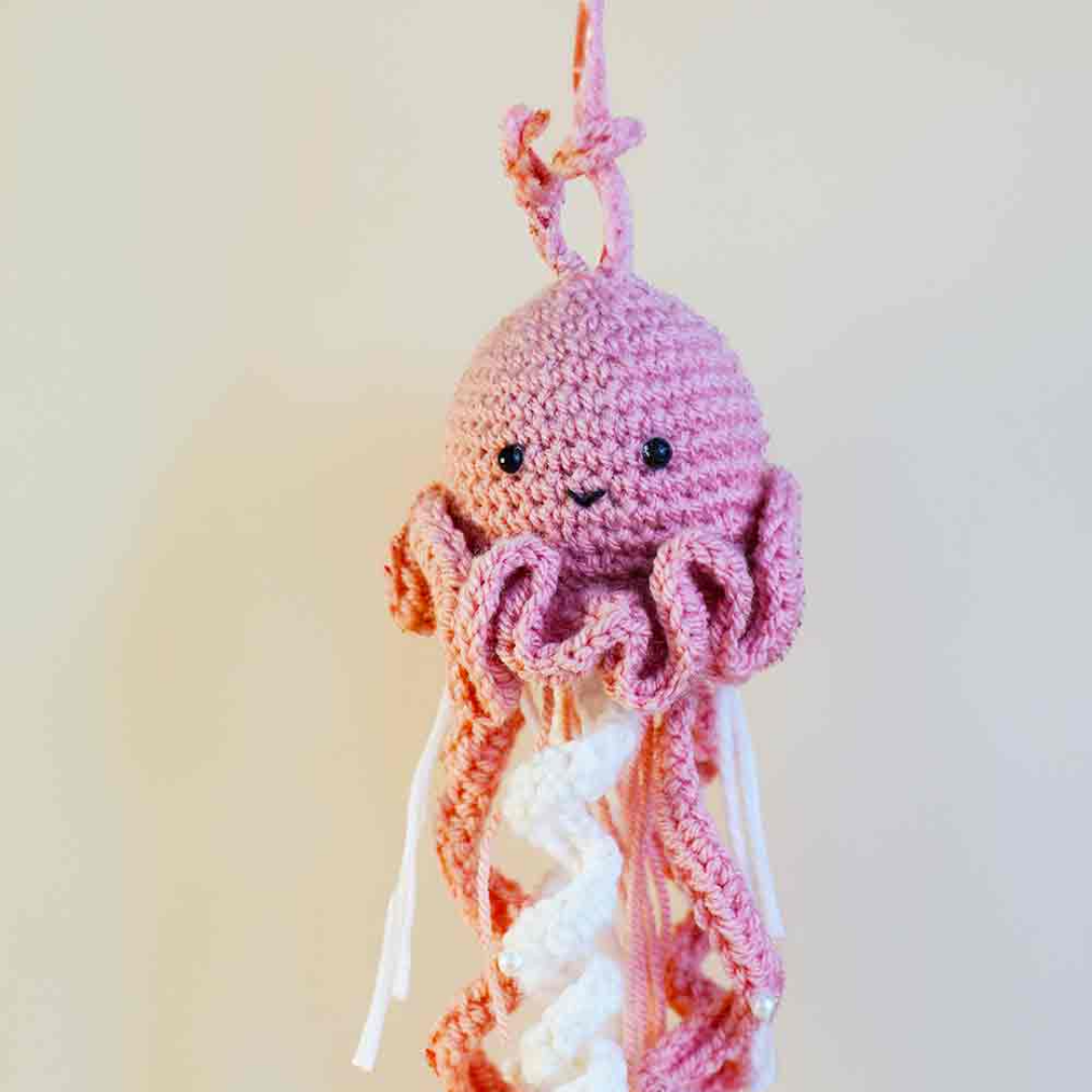 Octopus Crochet Car Hanging With Refreshing Fragrance