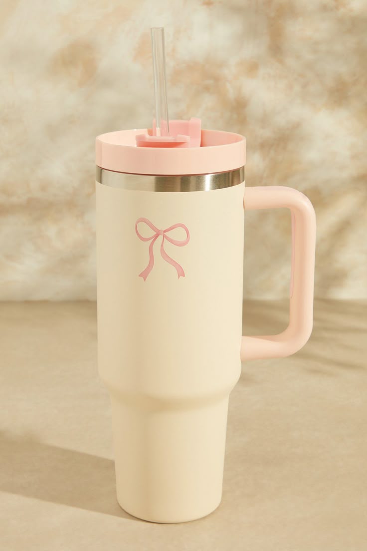 Stainless Steel Insulated Tumbler 4oz/1.18L with Lid and Straw