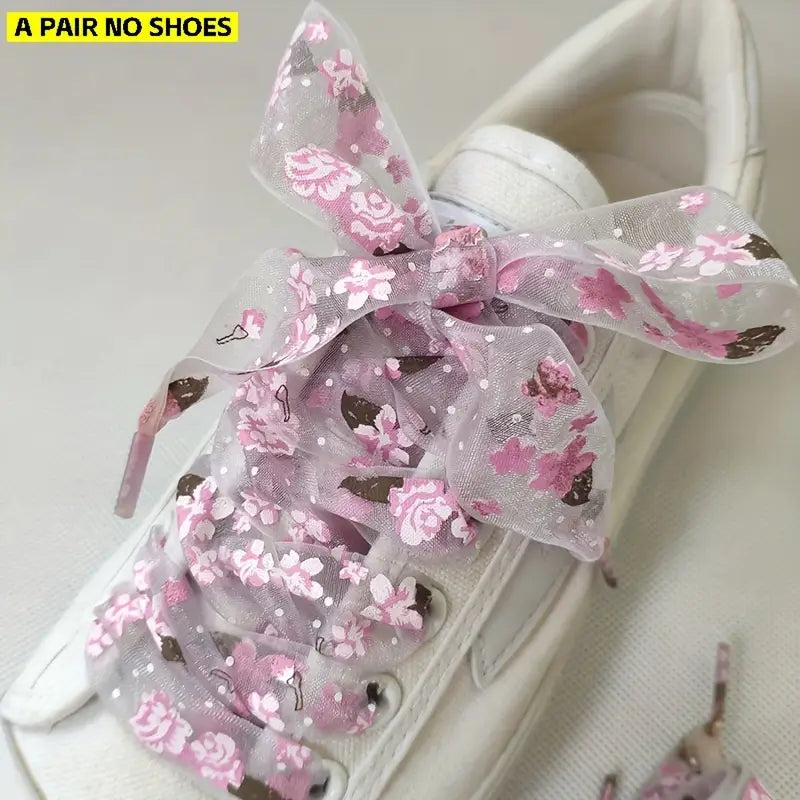 1pair Chiffon Shoelaces