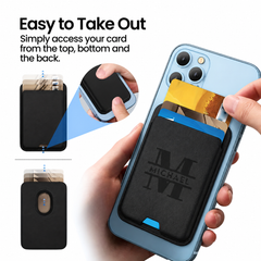 Custom Laser Engraved Magnetic Card Holder - Personalized Wallet