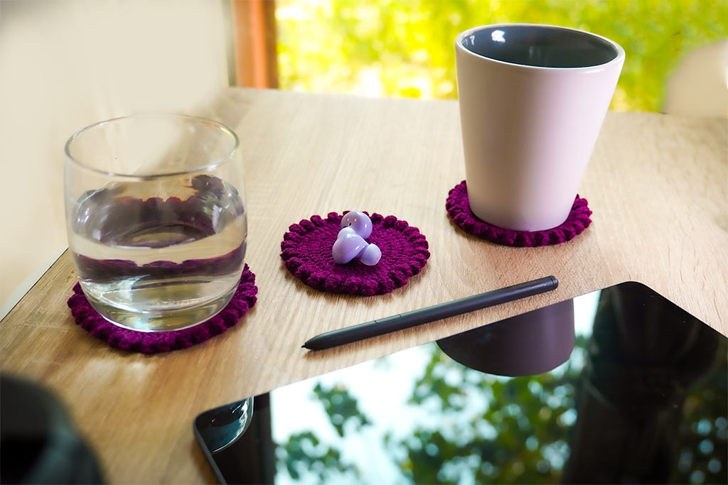 2pc/4pc Crochet Coasters