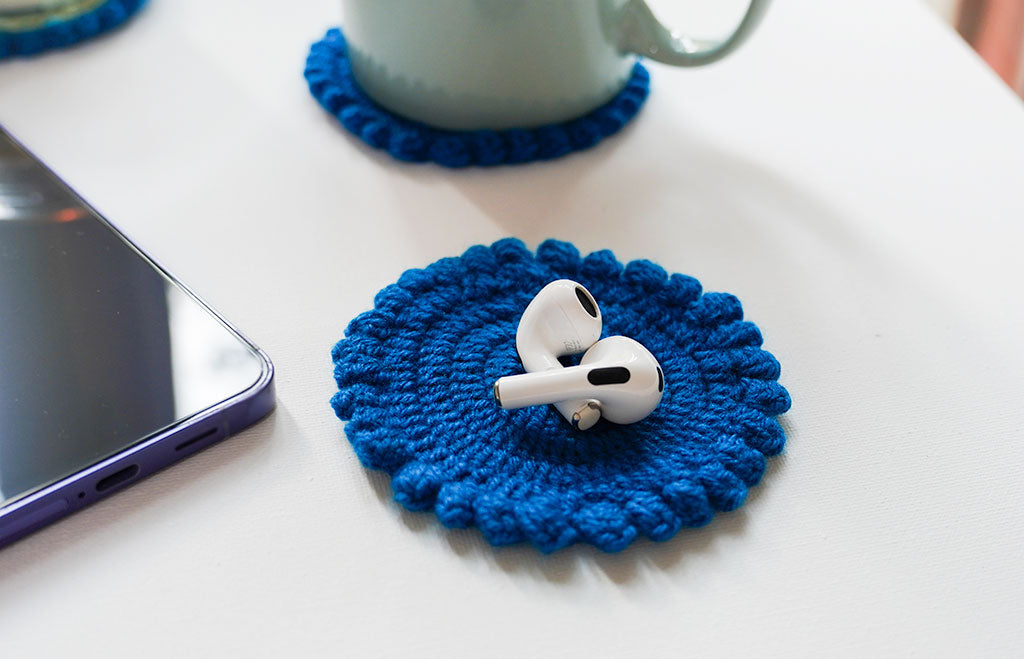 Blue Coasters Handmade