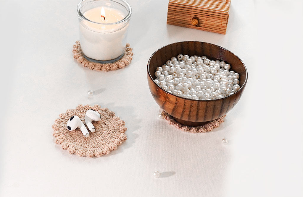 Beautiful Handmade crochet coasters