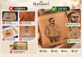 Custom Photo Engraved Leather Wallet - Personalized Gift