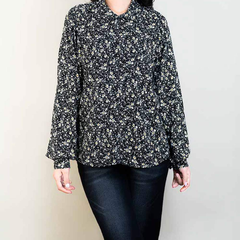 Women Floral Print Casual Long Sleeve Blouse, Long Sleeve Tops