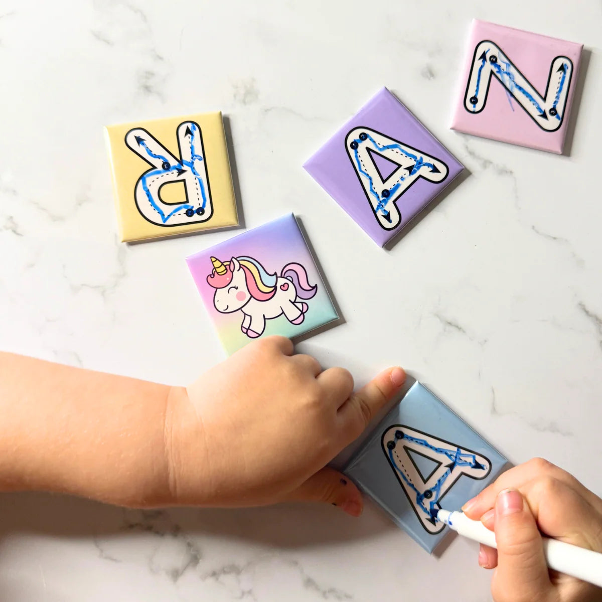 Alphabets and names magnets
