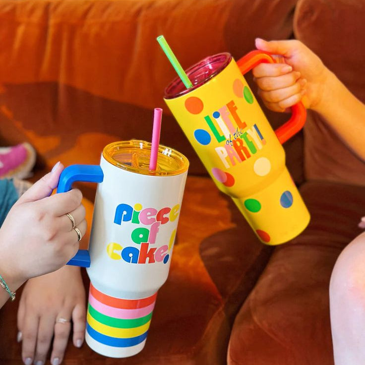Stainless Steel Insulated Tumbler 4oz/1.18L with Lid and Straw